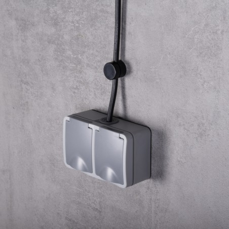 Doppelte SCHUKO-Steckdose IP54