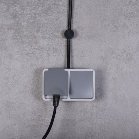 Einzel-Schalter + Steckdose IP54