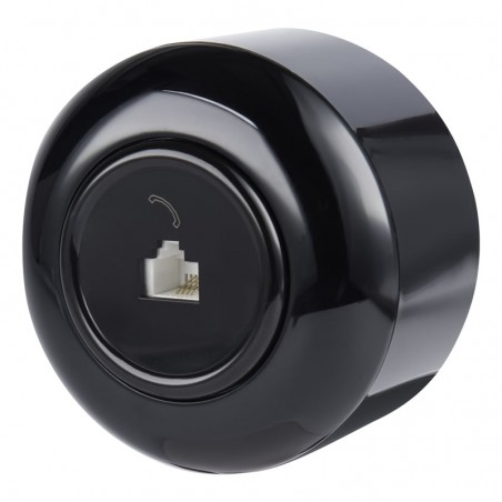 LOFT TELEFONSTECKDOSE RJ11 SCHWARZ AUFPUTZ EINZEL JLM