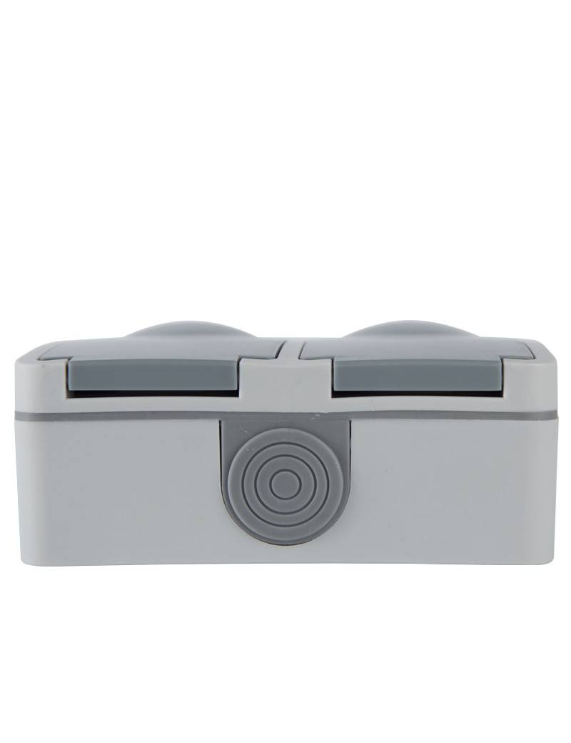 Doppelte SCHUKO-Steckdose IP54