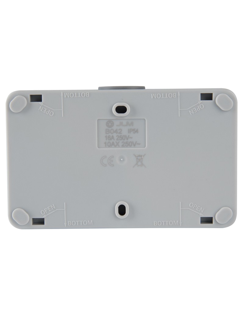 Einzel-Schalter + Steckdose IP54