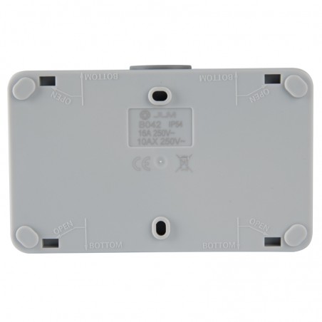 Einzel-Schalter + Steckdose IP54