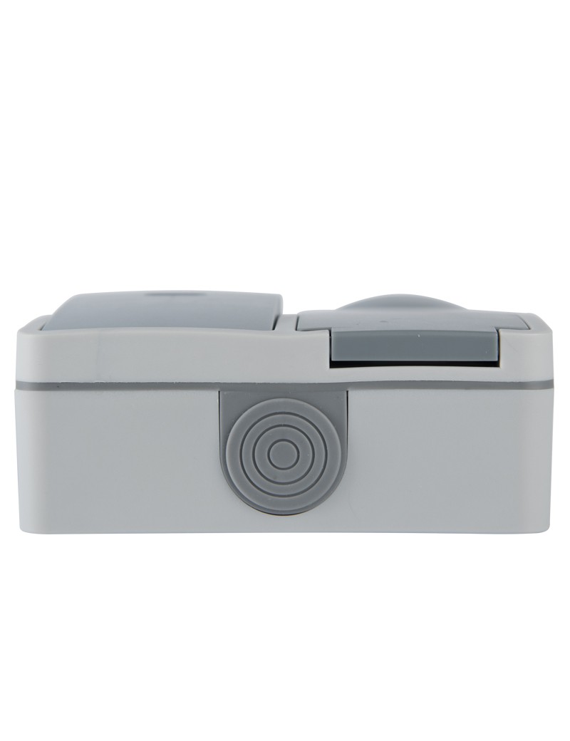Doppelschalter + Steckdose IP54
