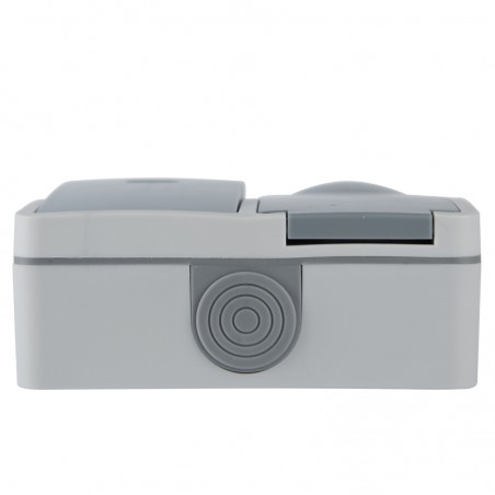 Doppelschalter + Steckdose IP54