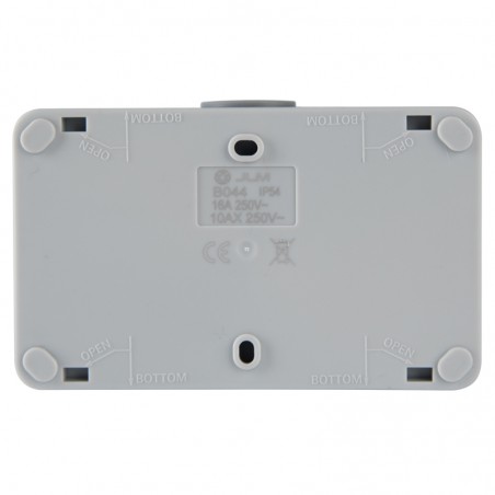 Doppelschalter + Steckdose IP54
