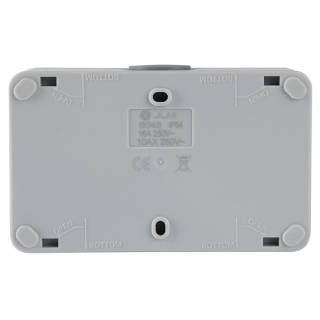 Einzelschalter mit LED + Steckdose IP54