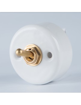 Einpoliger Schalter weiß