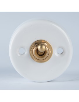 Einpoliger Schalter weiß 2