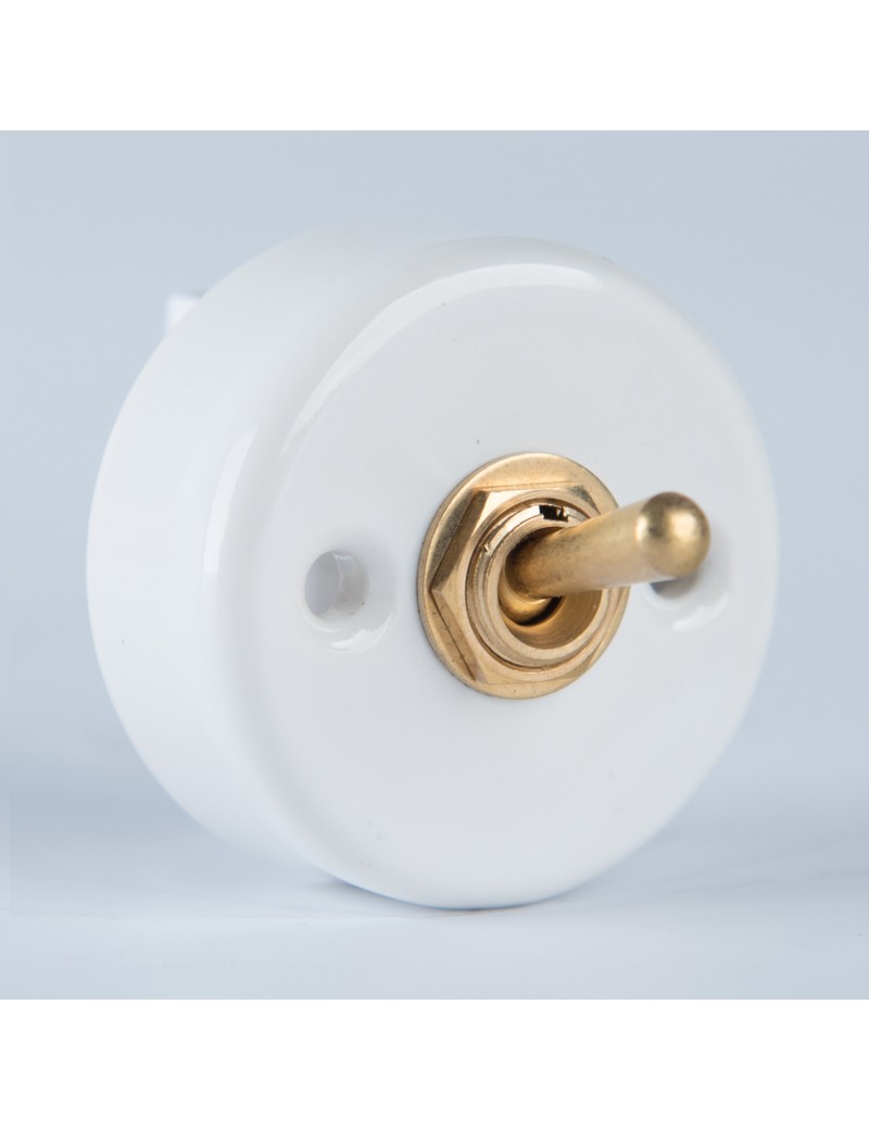 Einpoliger Schalter weiß