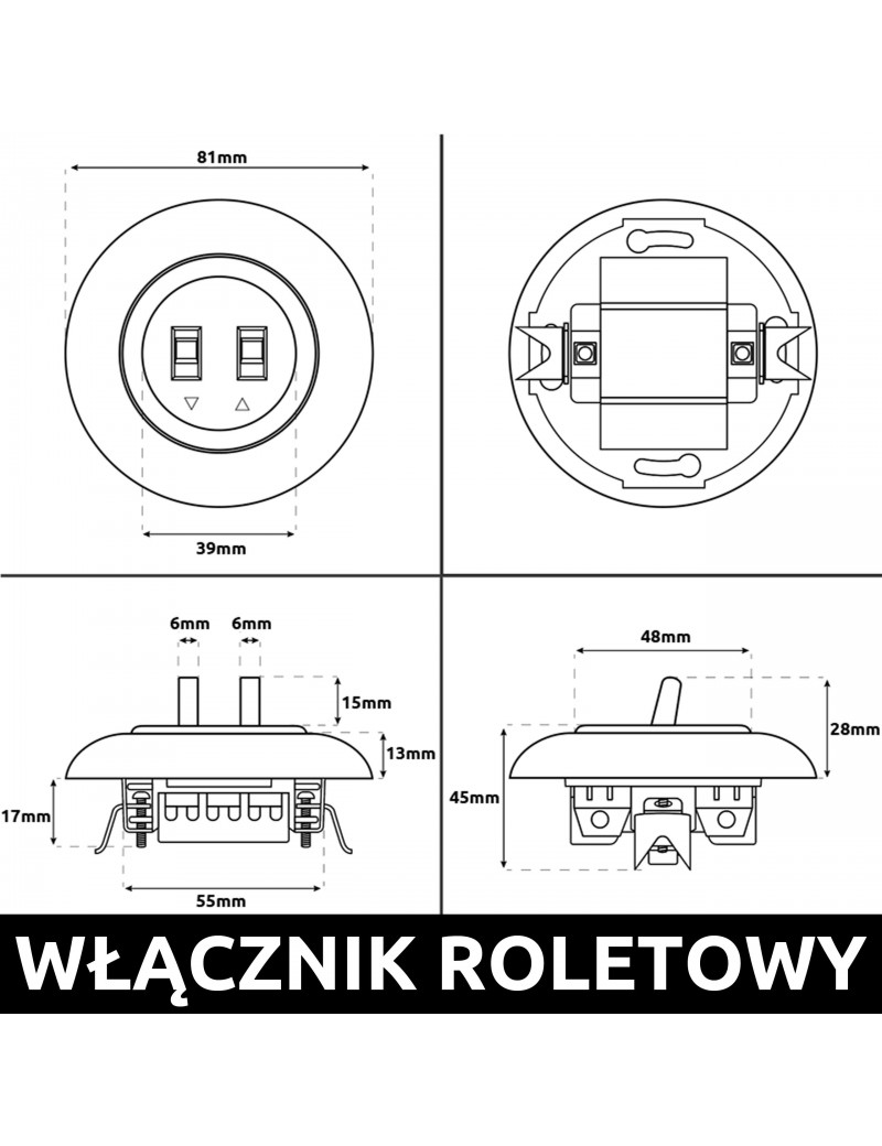 Rolladensteuerungsschalter