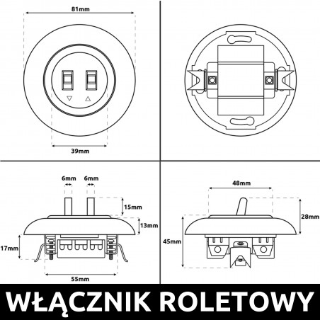 Rolladensteuerungsschalter