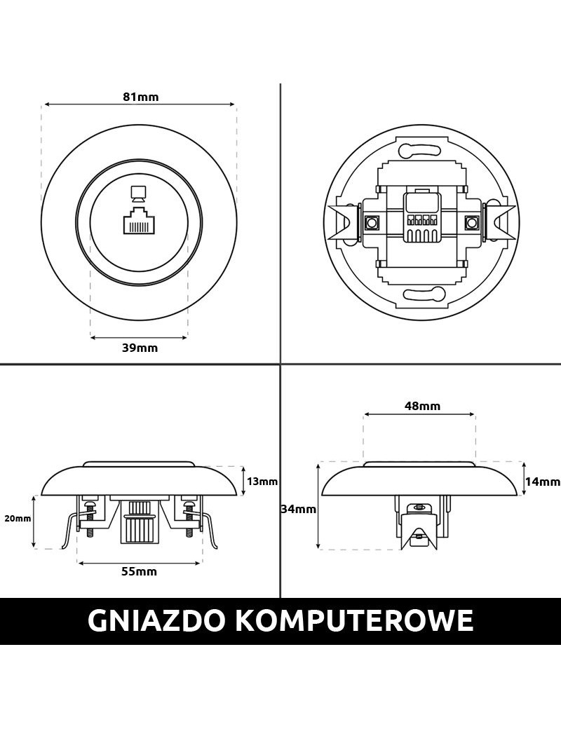 COMPUTERBUCHSE RJ45