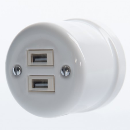 Zweifach-USB-Steckdose