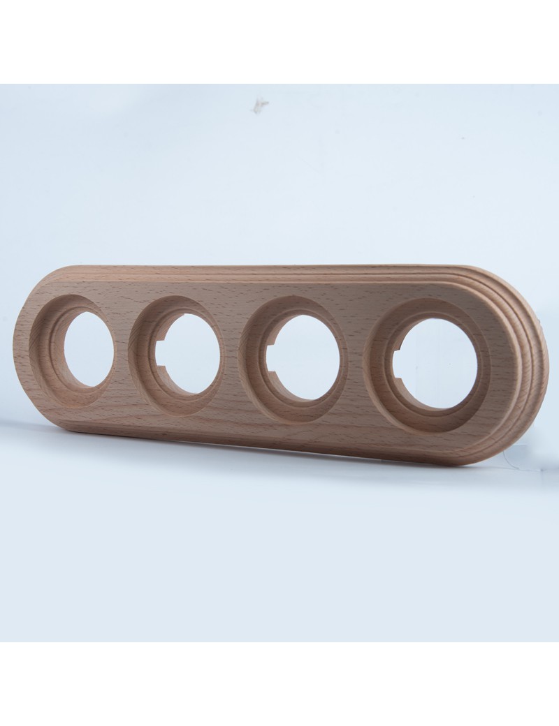 Vierfachrahmen natur