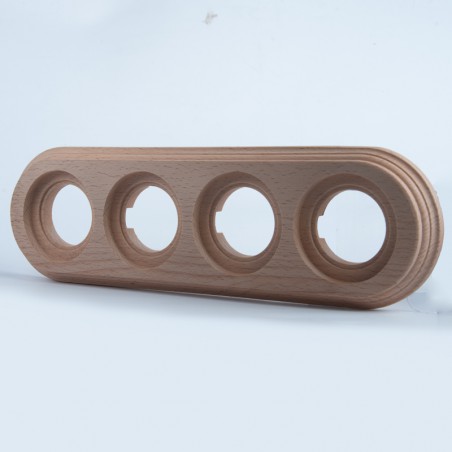 Vierfachrahmen natur