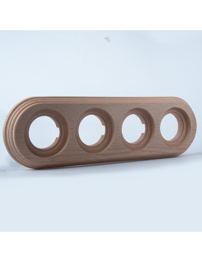 Vierfachrahmen natur