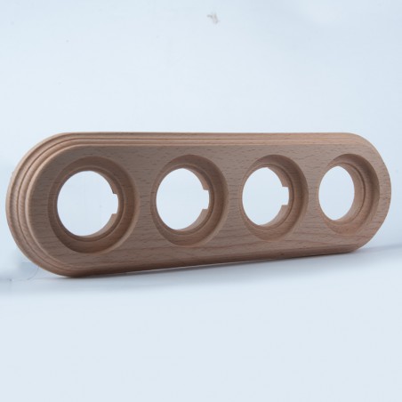 Vierfachrahmen natur