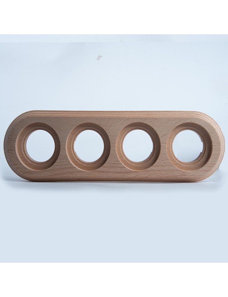 Vierfachrahmen natur