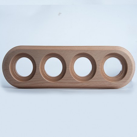 Vierfachrahmen natur