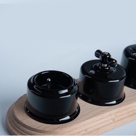 Vierfachrahmen natur