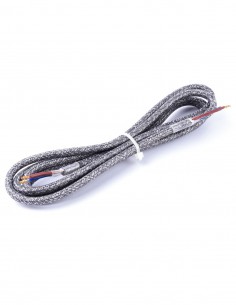 KABEL ZASILAJĄCY W OPLOCIE 230V 2x0,75mm 1,8m SZARO-BIAŁY 2