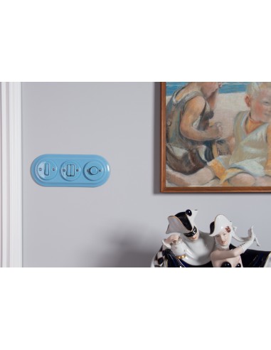 Einzelner Treppenlichtschalter mit Schaltertaste