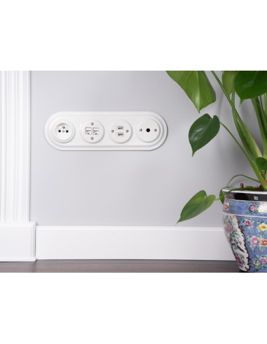 230V-Steckdose mit Schutzkontakt