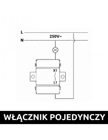 Einzelschalter Treppenhaus-Schalter