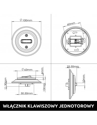 Einzelschalter Treppenhaus-Schalter
