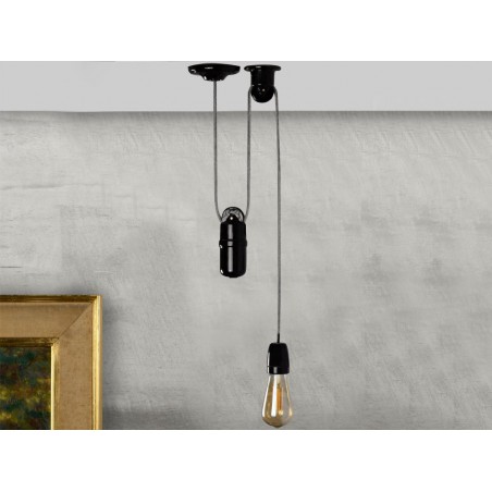 Schwarzes keramisches Deckenrad