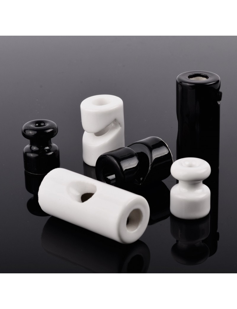 Keramischer Drahthaken 20x30mm Weiß