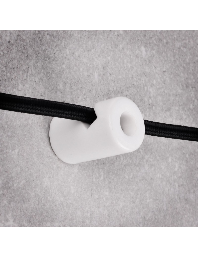 Keramischer Drahthaken 20x30mm Weiß