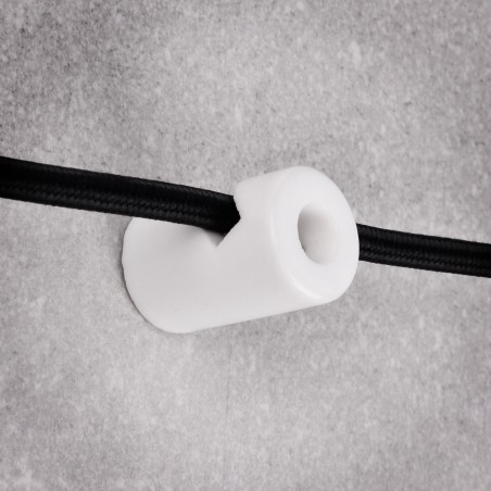 Keramischer Drahthaken 20x30mm Weiß