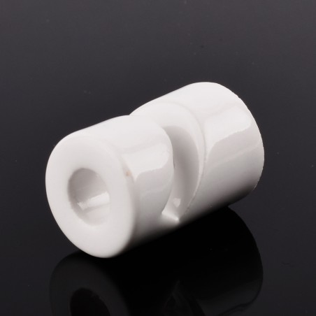 Keramischer Drahthaken 20x30mm Weiß