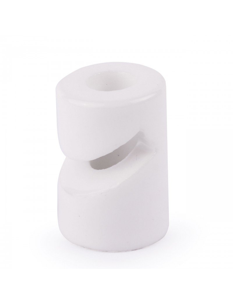 Keramischer Drahthaken 20x30mm Weiß