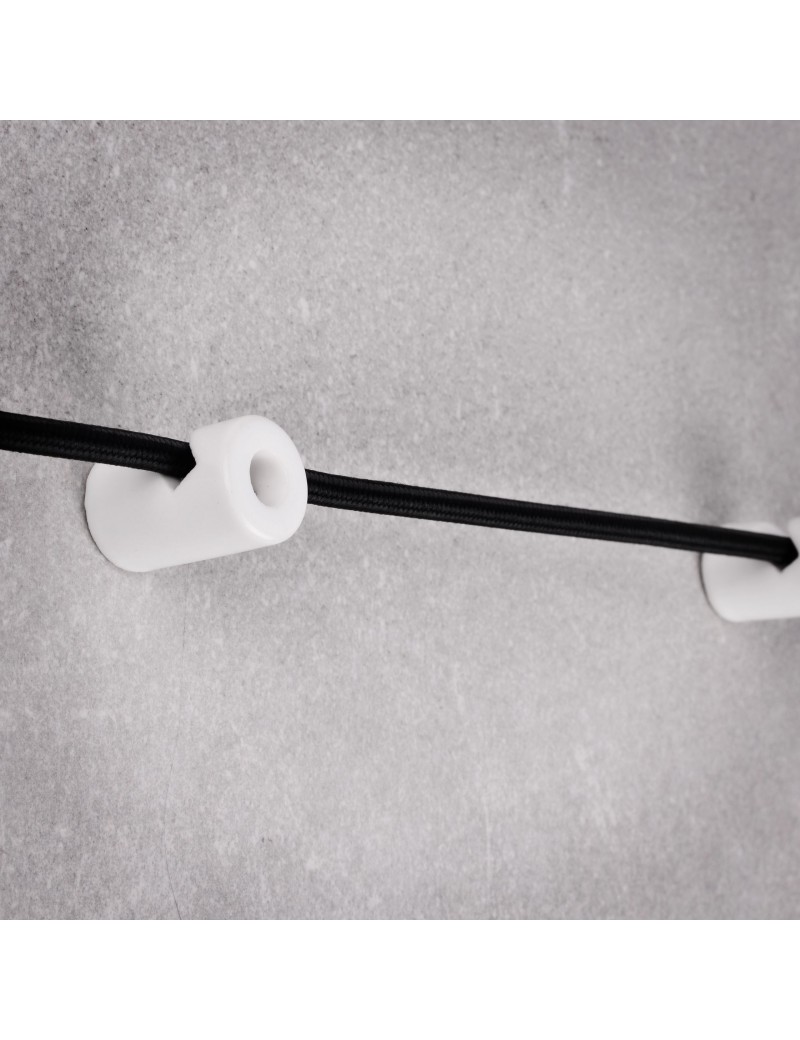 Keramischer Drahthaken 20x30mm Weiß