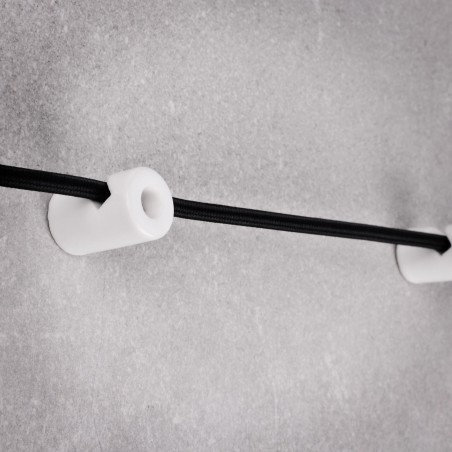 Keramischer Drahthaken 20x30mm Weiß