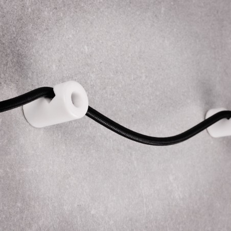 Keramischer Drahthaken 20x30mm Weiß