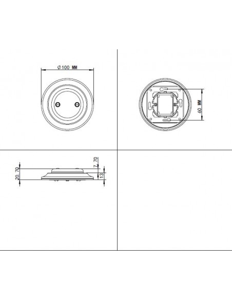 Graue Blindabdeckung