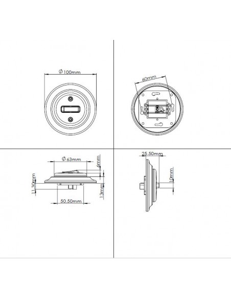 Einzelner Treppenwechselschalter