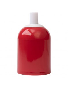 ROTE KERAMIK-LAMPENFASSUNG E27