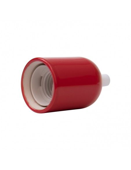 ROTE KERAMIK-LAMPENFASSUNG E27