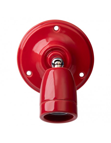 ROTE VERSTELLBARE WAND-/DECKENKERAMIKLEUCHTE