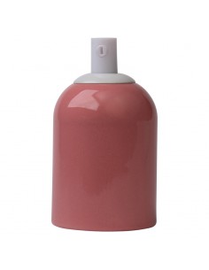 KERAMIK GLÜHBIRNENHALTER E27 PASTELL LACHS