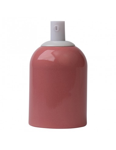KERAMIK GLÜHBIRNENHALTER E27 PASTELL LACHS