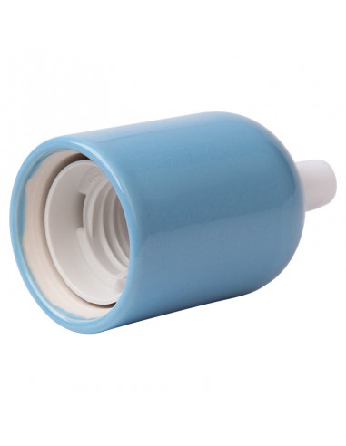 Keramik E27 Lampenfassung Pastellblau