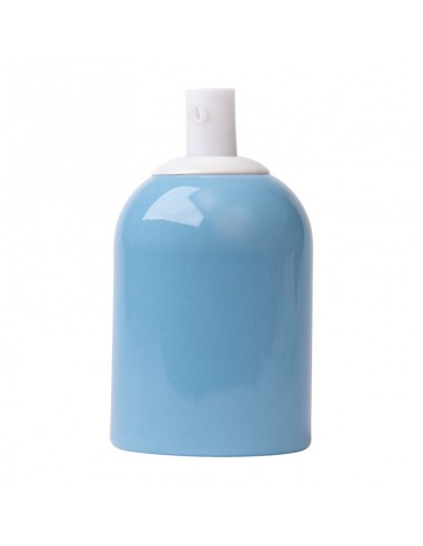Keramik E27 Lampenfassung Pastellblau