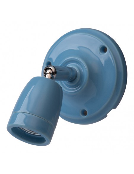 Verstellbare Keramik Wand-/Deckenleuchte Pastellblau