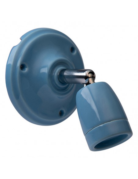 Verstellbare Keramik Wand-/Deckenleuchte Pastellblau