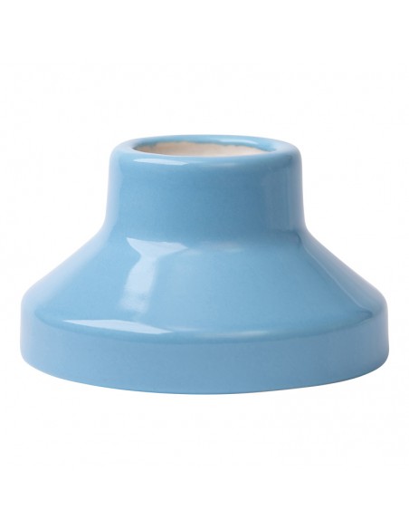 Keramik E27 Lampenfassung 3,5" Hochfrequenz Gerade Pastellblau